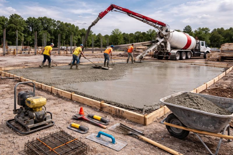 Commercial Slab Construction in Woodbridge, VA